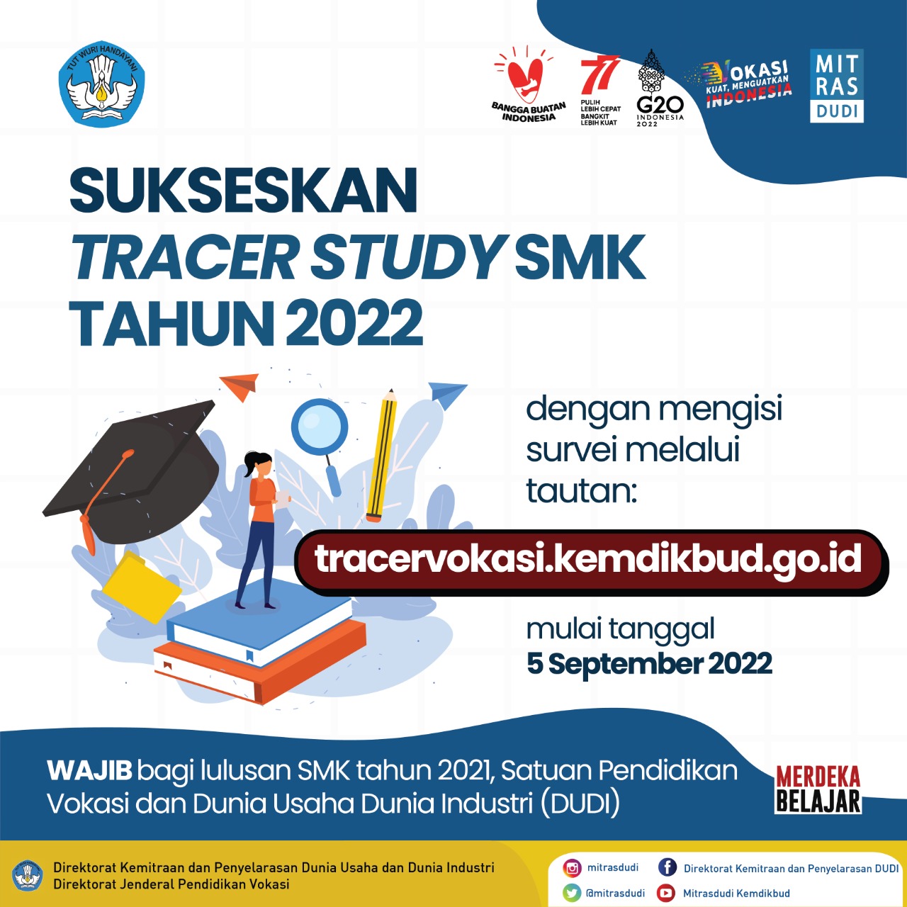 Sukseskan Program Nasional Tracer Study SMK 2022